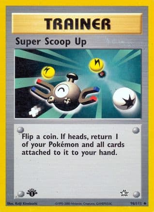 Super Scoop Up 098/111 - Neo Genesis 1st Edition