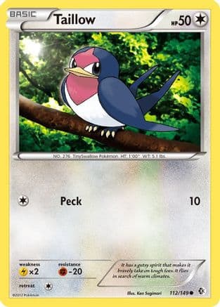 Taillow 112/149 - Boundaries Crossed Reverse Holofoil
