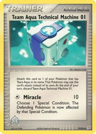 Team Aqua Technical Machine 79/95 - Team Magma vs Team Aqua Reverse Holofoil