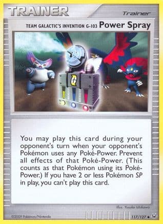 Team Galactic's Invention GPower Spray 117/127 - Platinum Reverse Holofoil