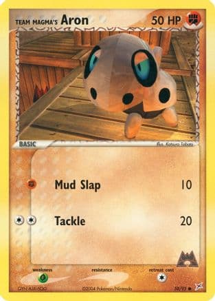 Team Magma's Aron 058/95 - Team Magma vs Team Aqua Reverse Holofoil