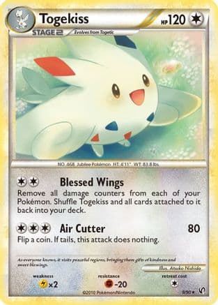 Togekiss 9/90 - Undaunted Reverse Holofoil