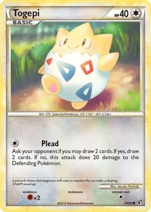 Togepi 070 - Reverse Holofoil Undaunted - Common