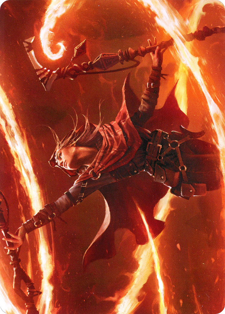 Magmatic Channeler // Magmatic Channeler (AZNR-065) - Zendikar Rising Art Series (Borderless) Foil