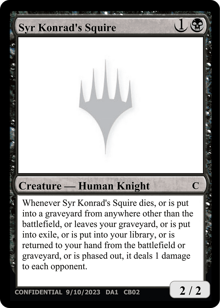 Syr Konrad's Squire (DA1-CB02B) - Unknown Event