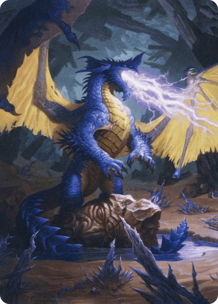 Blue Dragon // Blue Dragon (AAFR-073) - Adventures in the Forgotten Realms Art Series (Borderless) Foil