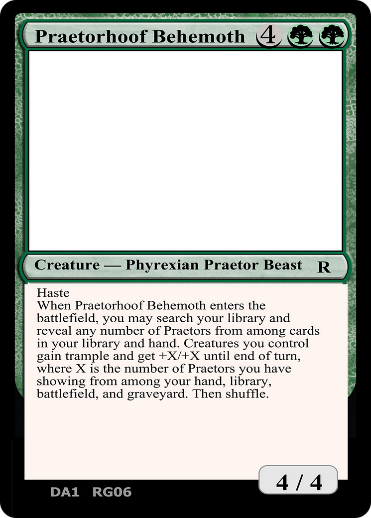 Praetorhoof Behemoth (DA1-RG06A) - Unknown Event