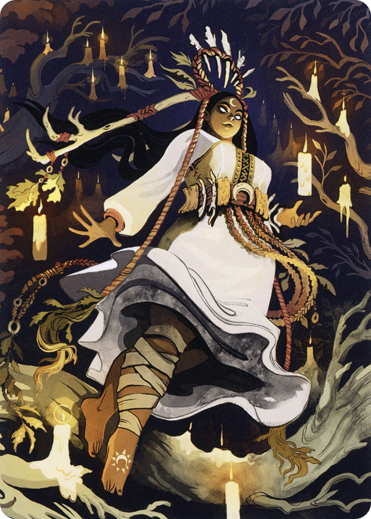Candlegrove Witch // Candlegrove Witch (AMID-076) - Midnight Hunt Art Series (Borderless)