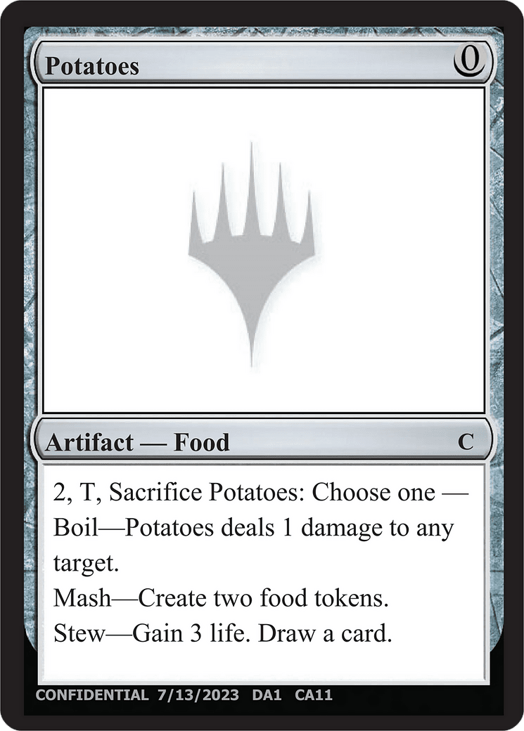 Potatoes (DA1-CAA) - Unknown Event