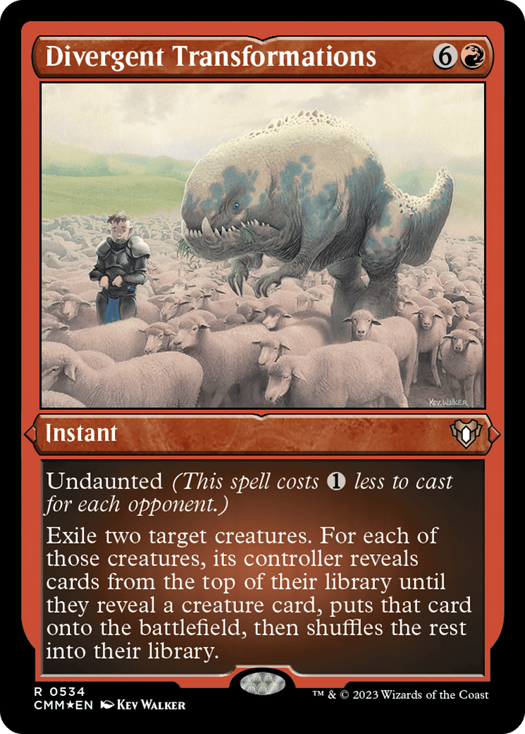 Divergent Transformations (CMM-534) - Commander Masters Etched Foil