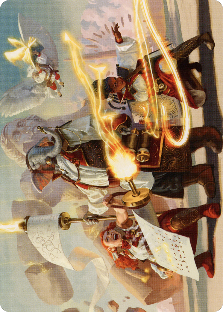 Lorehold Command // Lorehold Command (ASTX-031) - Strixhaven Art Series (Borderless)