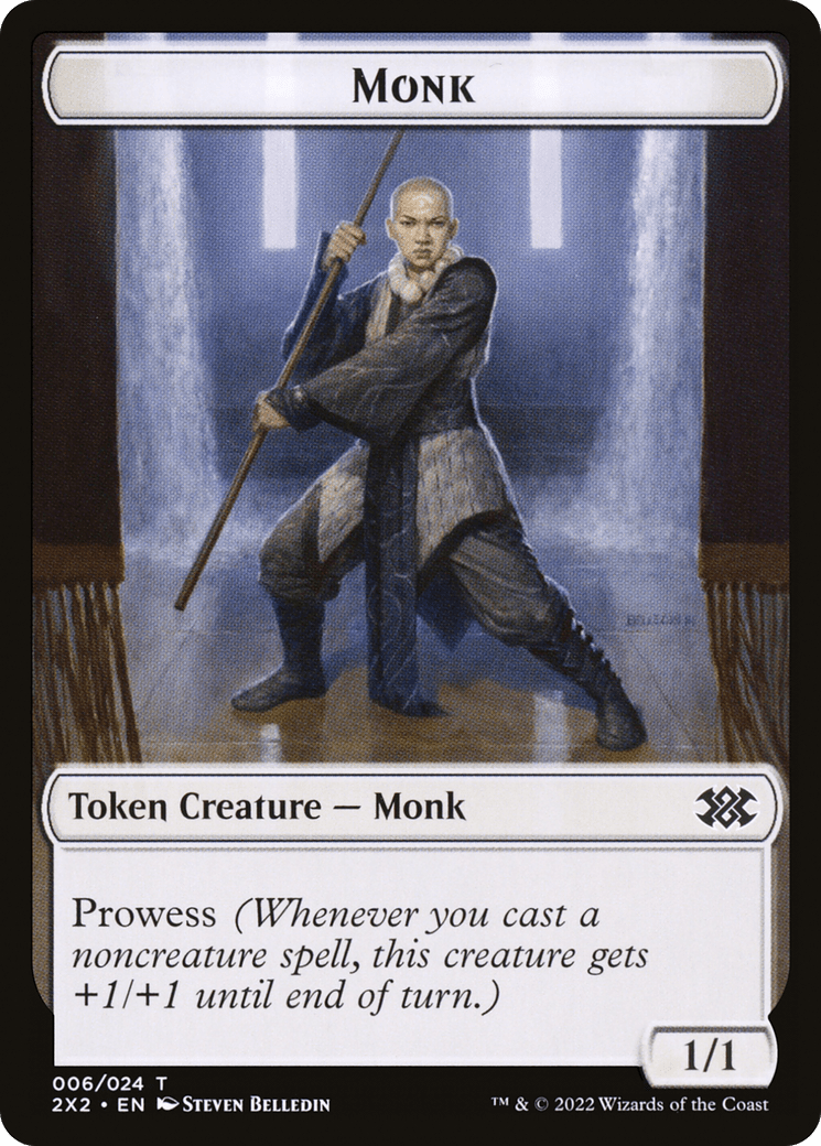 Monk (T2X2-006) - Double Masters 2022 Tokens Foil