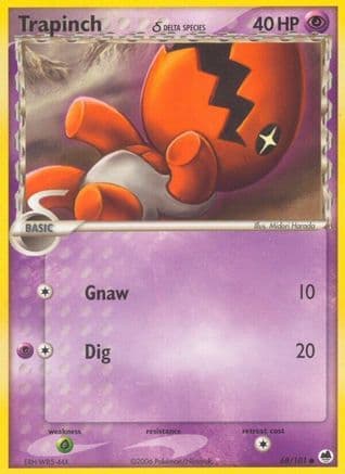 Trapinch (Delta Species) 068/101 - Dragon Frontiers Reverse Holofoil