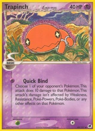 Trapinch (Delta Species) 069/101 - Dragon Frontiers Reverse Holofoil