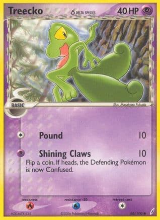 Treecko (Delta Species) 068/100 - Crystal Guardians Reverse Holofoil