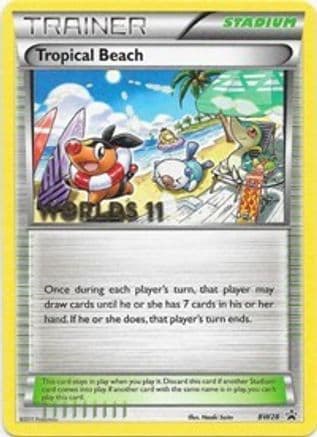 Tropical Beach - BW28 (Worlds 11) Black and White Promos - Promo