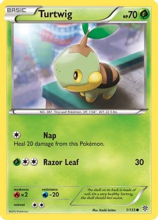 Turtwig 001/135 - Plasma Storm Reverse Holofoil