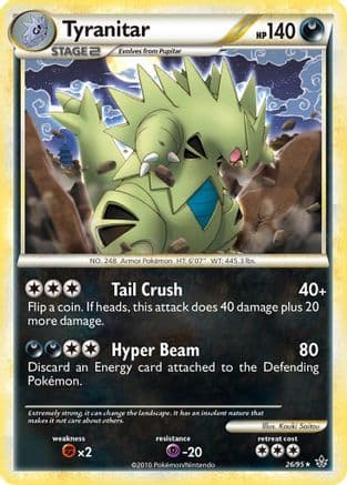 Tyranitar 26/95 - Unleashed Reverse Holofoil