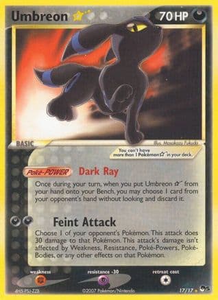 Umbreon Star 17/17 - POP Series 5 Holofoil