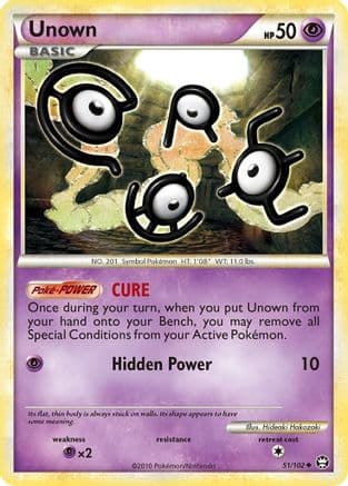Unown 051/102 - Reverse Holofoil Triumphant - Uncommon