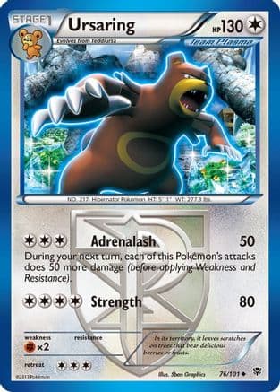 Ursaring (Team Plasma) 076/101 - Plasma Blast Reverse Holofoil