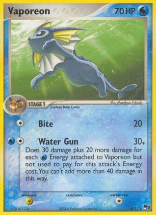 Vaporeon 006/17 - POP Series 3 Holofoil