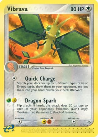 Vibrava 022/97 - Reverse Holofoil Dragon - Rare