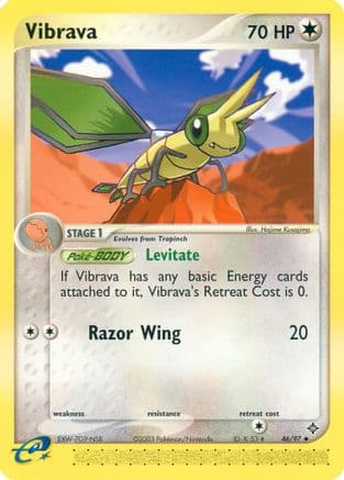 Vibrava - 46/97/097 - Reverse Holofoil Dragon - Uncommon
