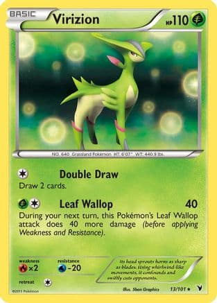 Virizion - Reverse Holofoil Noble Victories - Holo Rare