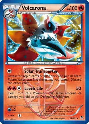 Volcarona (Team Plasma) 13/101 - Plasma Blast Reverse Holofoil