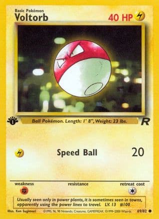 Voltorb 069/82 - Team Rocket 1st Edition