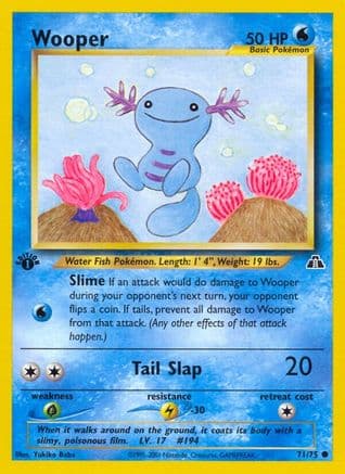 Wooper 071 - 1st Edition Neo Discovery - Common