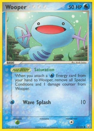 Wooper 081 - Reverse Holofoil Team Rocket Returns - Common