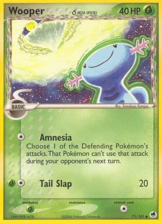 Wooper (Delta Species) 071/101 - Dragon Frontiers Reverse Holofoil
