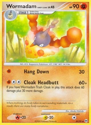 Wormadam Sandy Cloak 050/99 - Arceus Reverse Holofoil