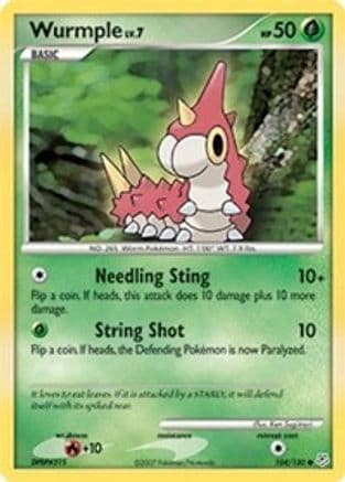 Wurmple 104 - Reverse Holofoil Diamond and Pearl - Common