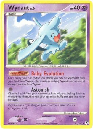 Wynaut 42/130 - Diamond and Pearl Reverse Holofoil