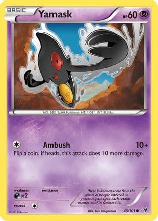 Yamask (45) - Reverse Holofoil Noble Victories - Common