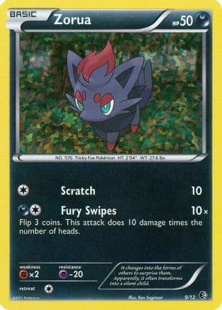 Zorua - 9/12/12 - Holofoil McDonalds Promos 2011 - Promo