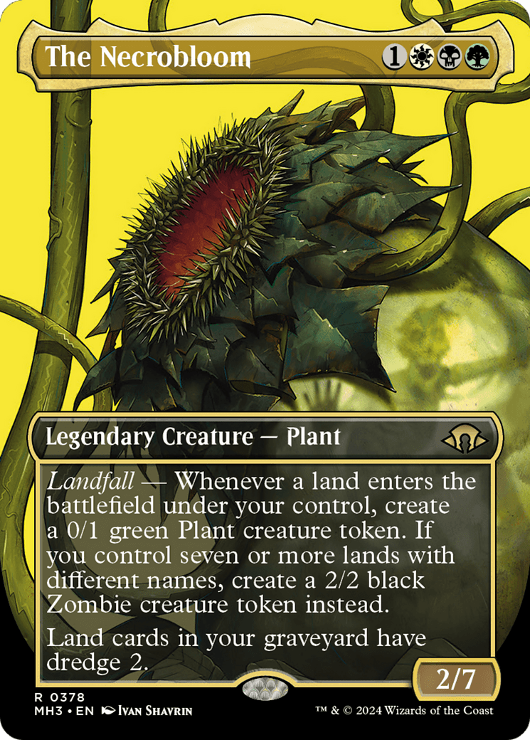 The Necrobloom (MH3-378) - Modern Horizons 3 (Borderless)