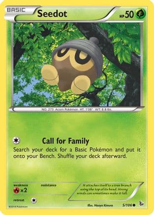 Seedot 005/106 - XY Flashfire Reverse Holofoil