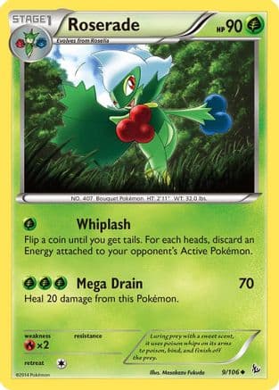 Roserade 009/106 - XY Flashfire Reverse Holofoil