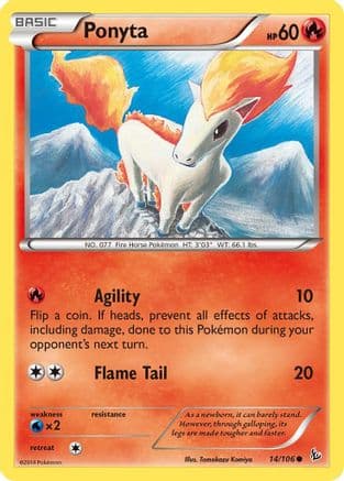 Ponyta 014/106 - XY Flashfire Reverse Holofoil