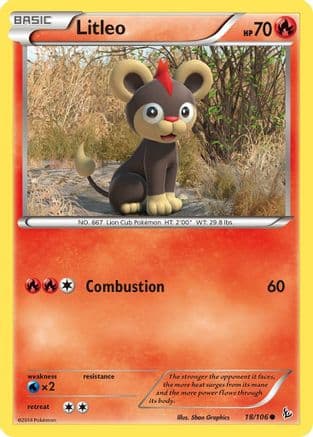Litleo 018/106 - XY Flashfire Reverse Holofoil