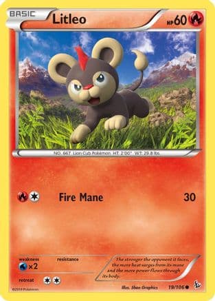 Litleo 019/106 - XY Flashfire Reverse Holofoil