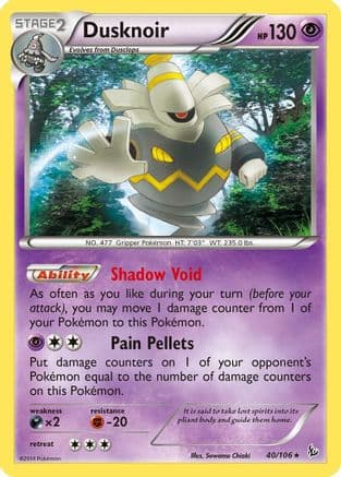 Dusknoir 040/106 - XY Flashfire Reverse Holofoil
