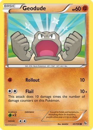Geodude 045/106 - XY Flashfire Reverse Holofoil