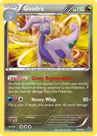 Goodra 074/106 - XY Flashfire Reverse Holofoil