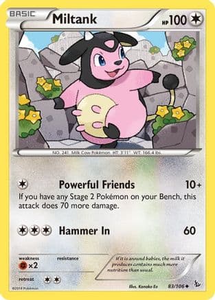 Miltank 083 XY Flashfire - Uncommon