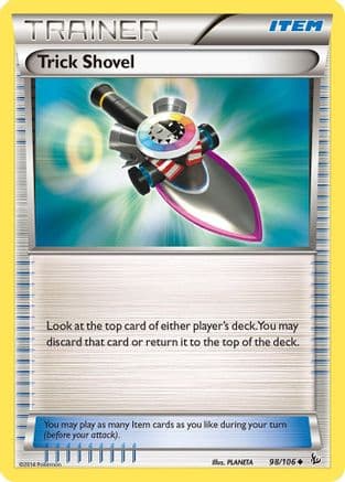 Trick Shovel 098/106 - XY Flashfire Reverse Holofoil